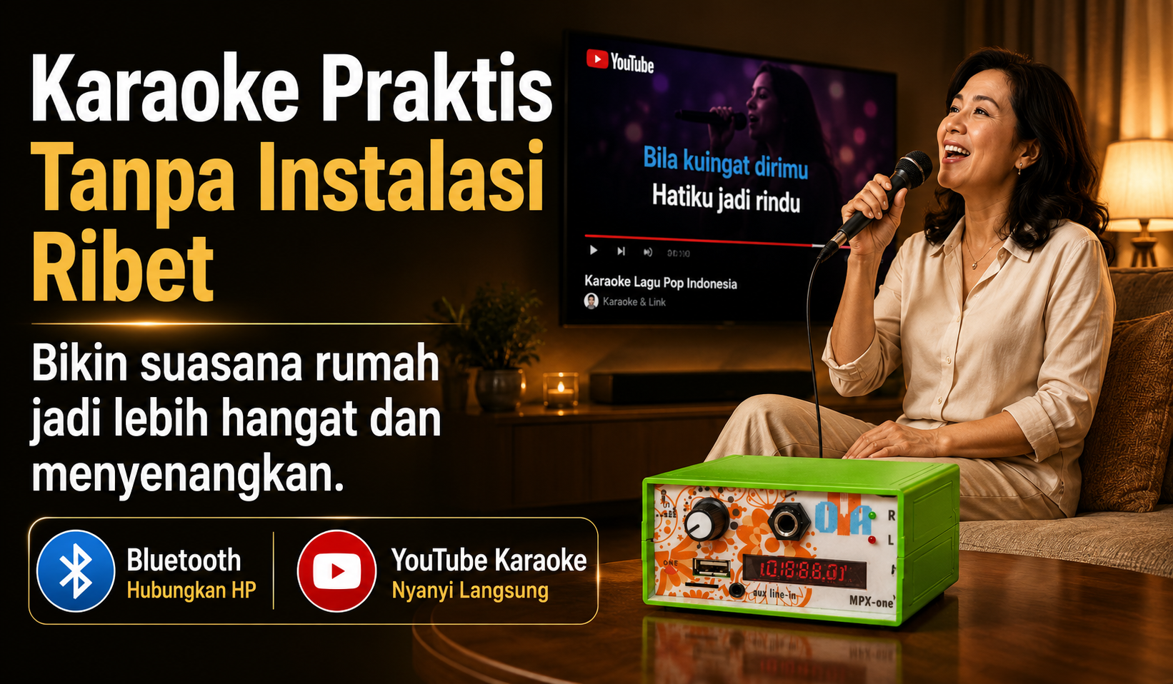 Karaoke praktis tanpa instalasi ribet